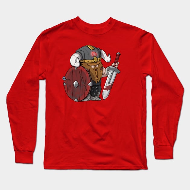 Tiny Hats Viking Warrior Long Sleeve T-Shirt by hiwez